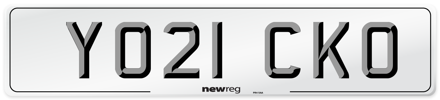 YO21 CKO Number Plate from New Reg
